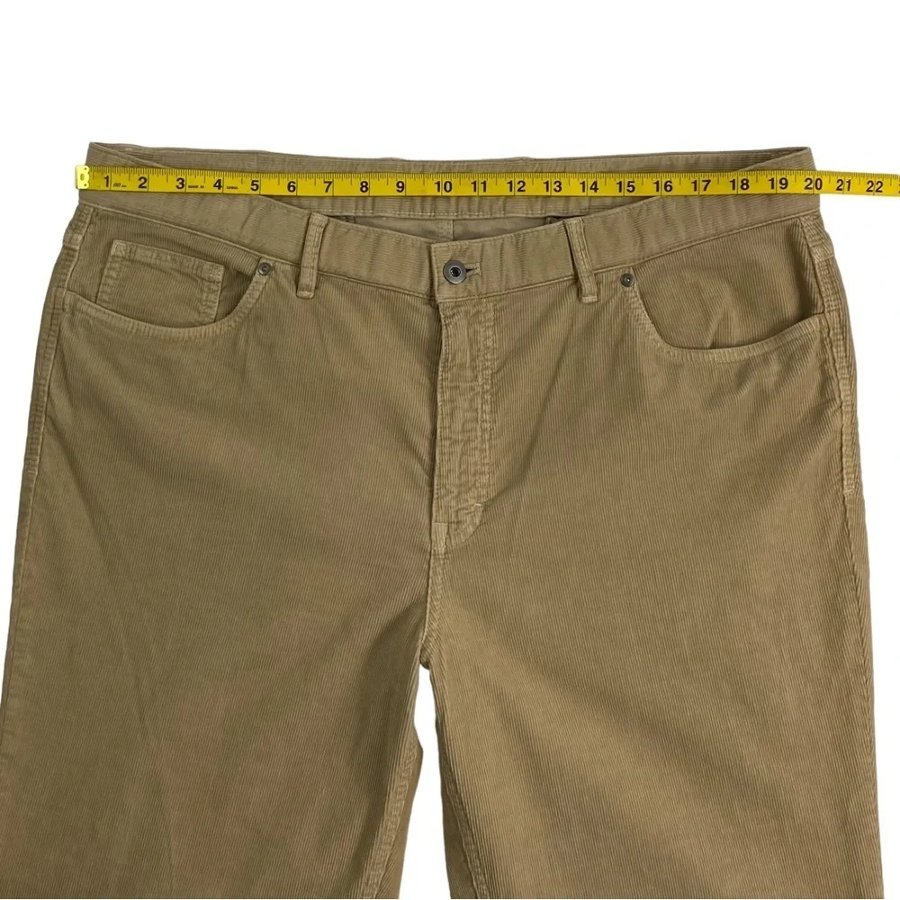 𝅺bullock & Jones Men’s Khaki Tan Corduroy Straight-Leg Pants, EUC, Size 40x34 - Picture 10 of 14